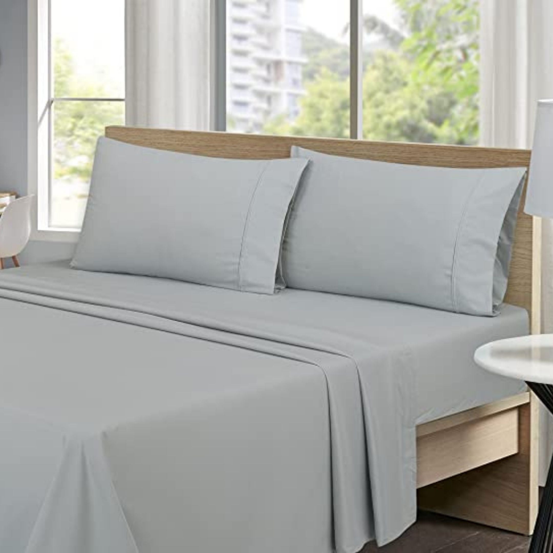 Ash Grey Bed Sheet