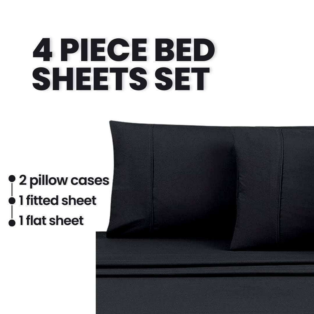 Black Bed Sheet