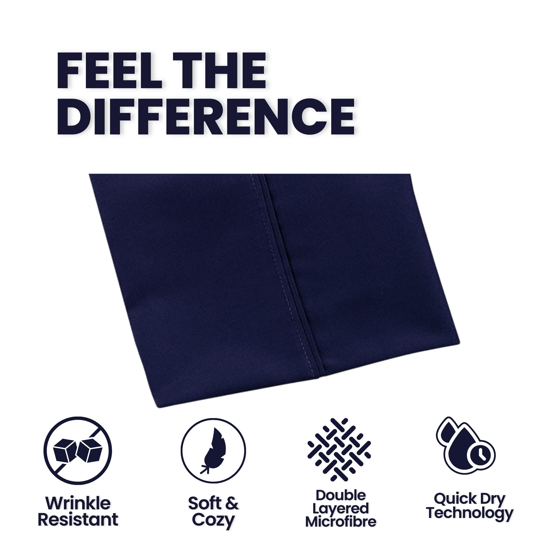 Navy Grey Bed Sheet