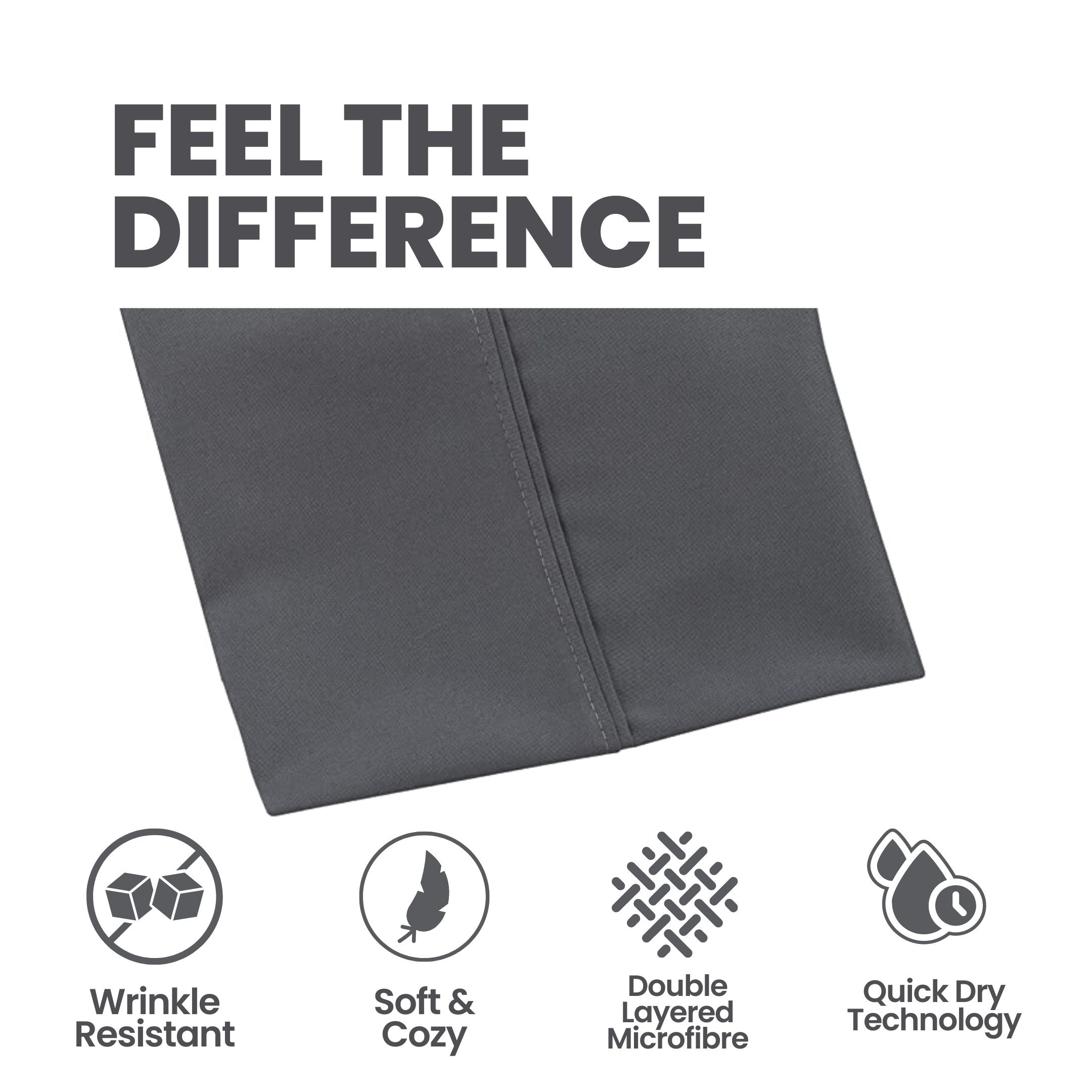 Smoke Grey Bed Sheet