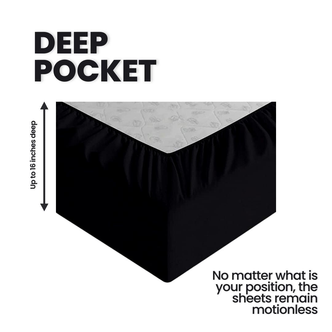 Black Bed Sheet