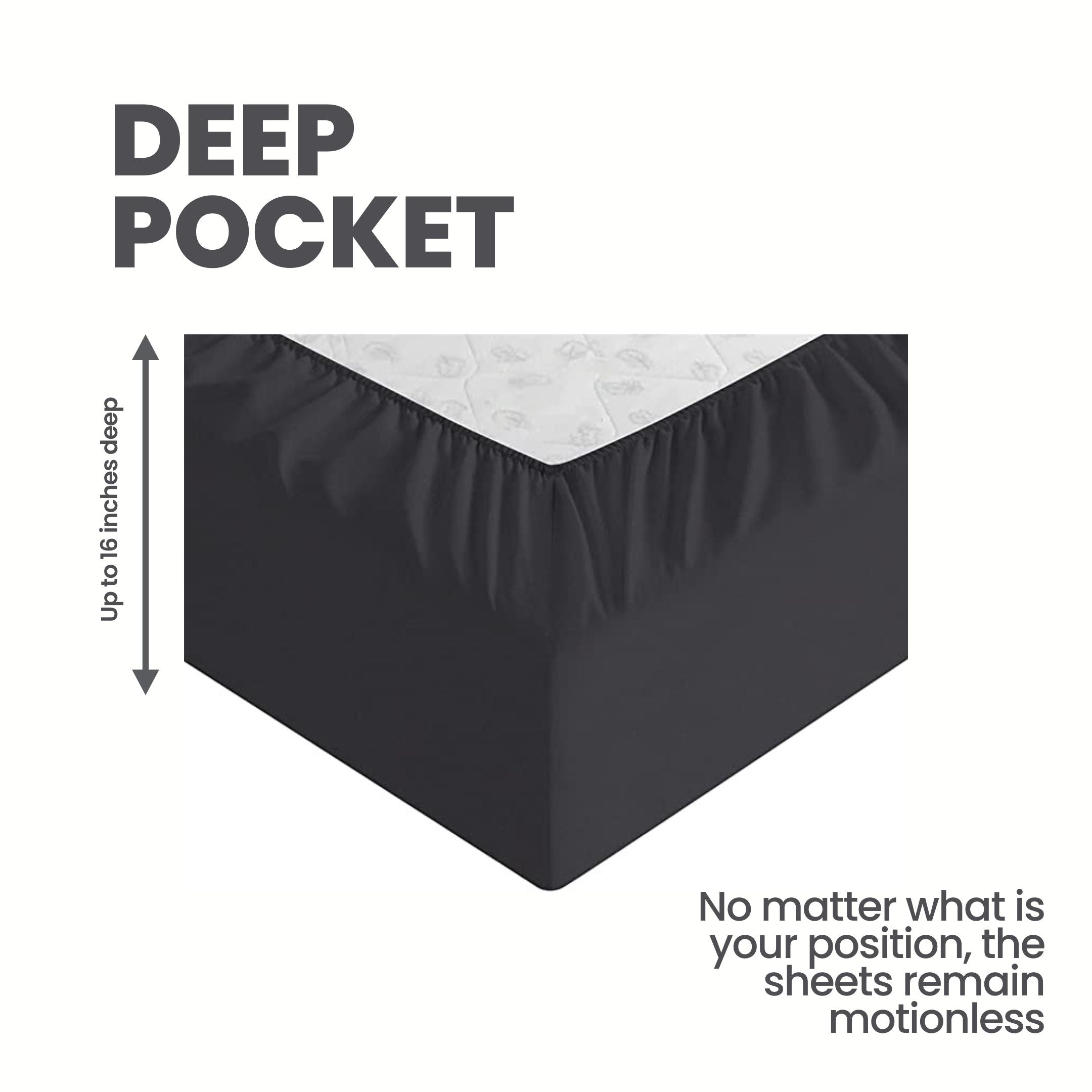 Smoke Grey Bed Sheet
