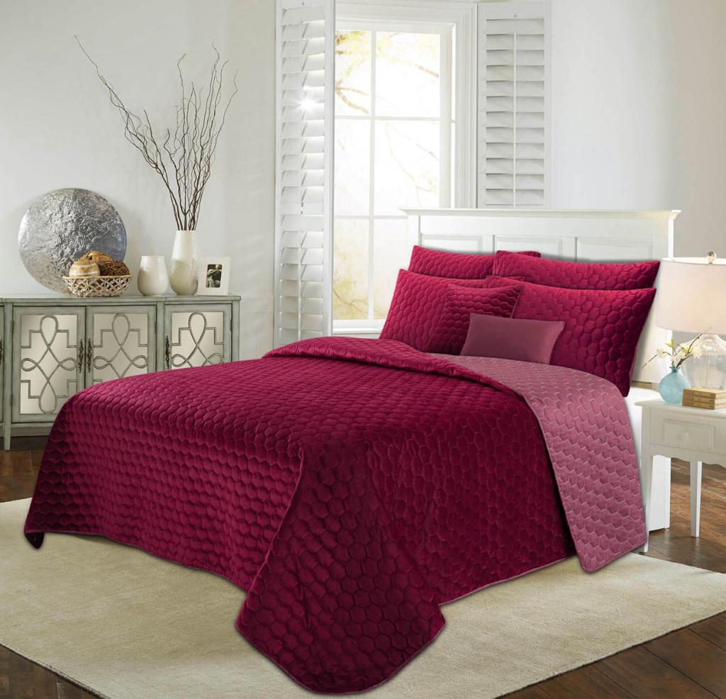 3 PCS QUILT SET VELVET