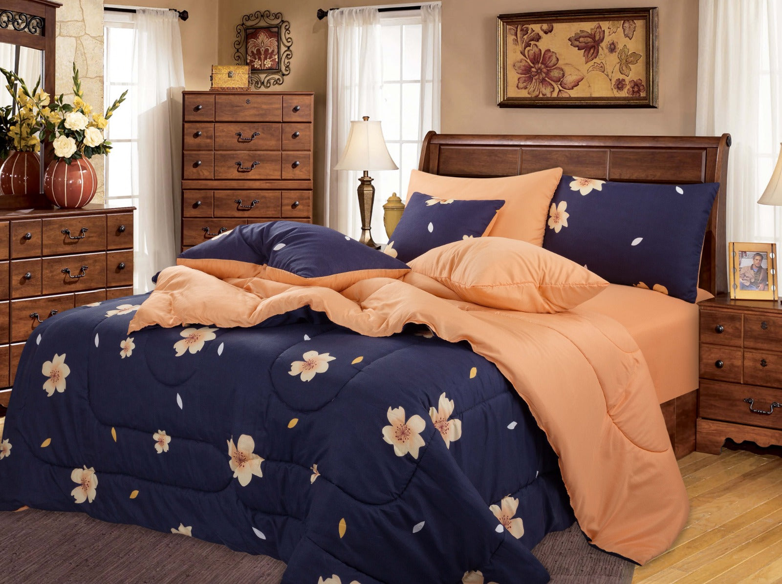 7 PCS COMFORTER SET 85 GSM