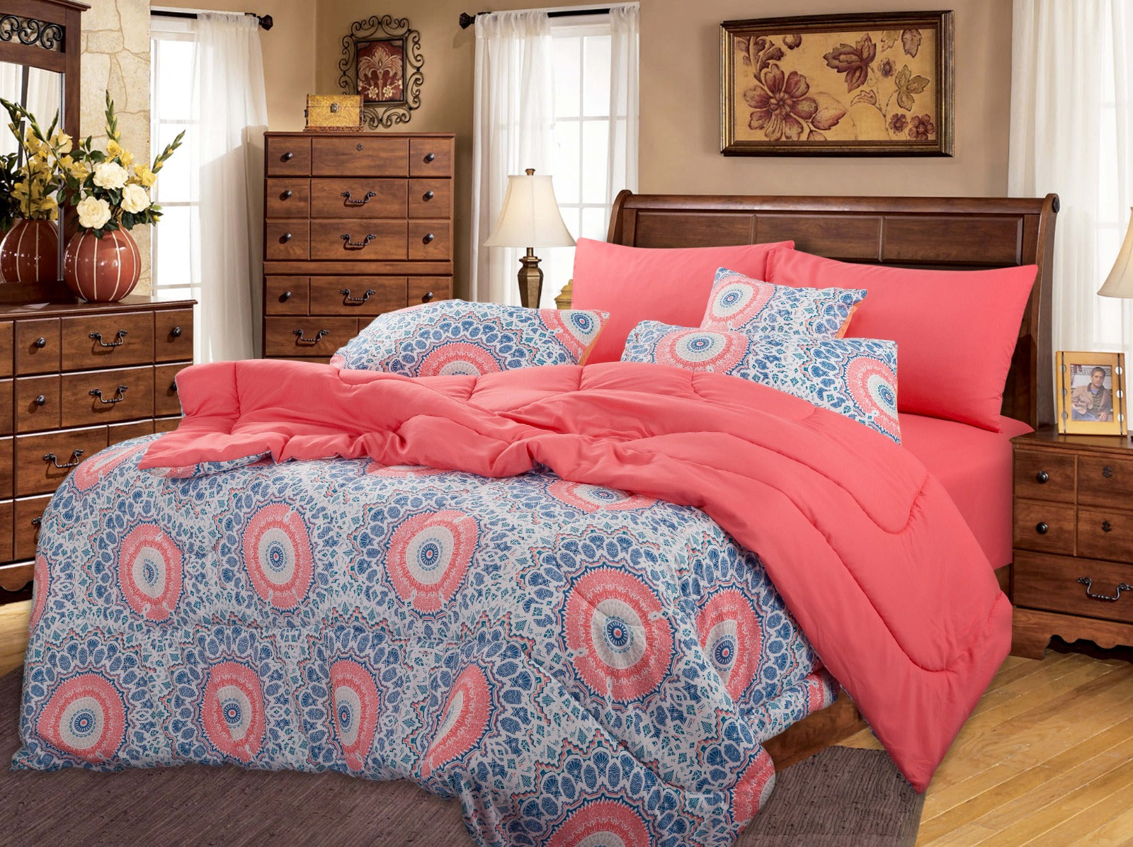 7 PCS COMFORTER SET 85 GSM