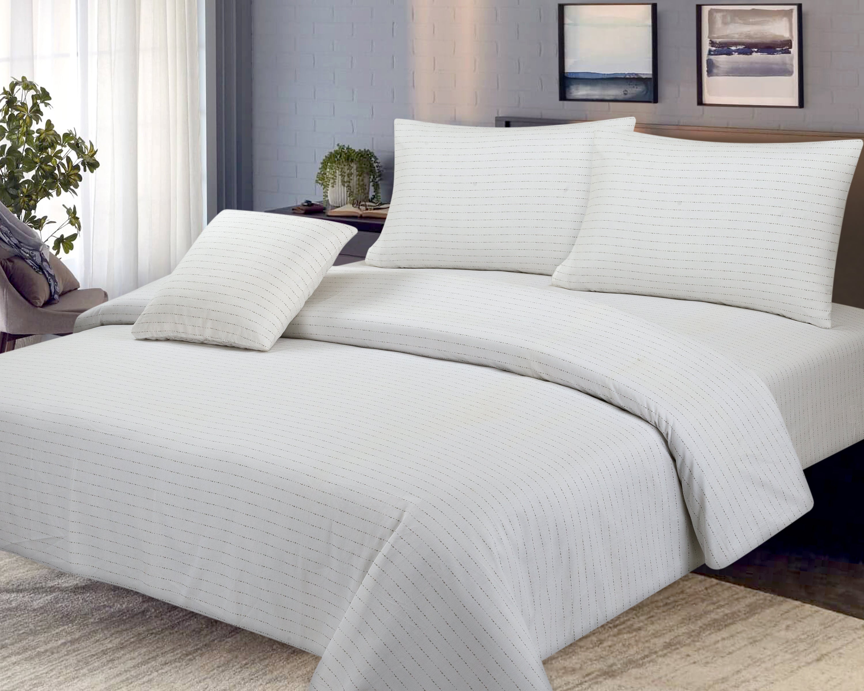 COTTON 4 PCS BEDSHEET SET PRINT