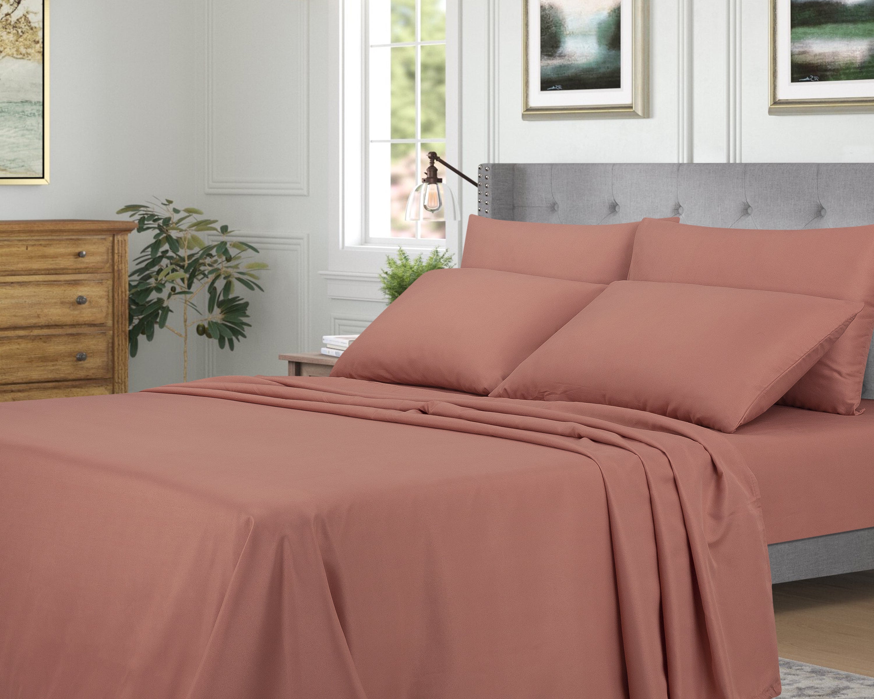 65 GSM 6 PCS BEDSHEET DYED