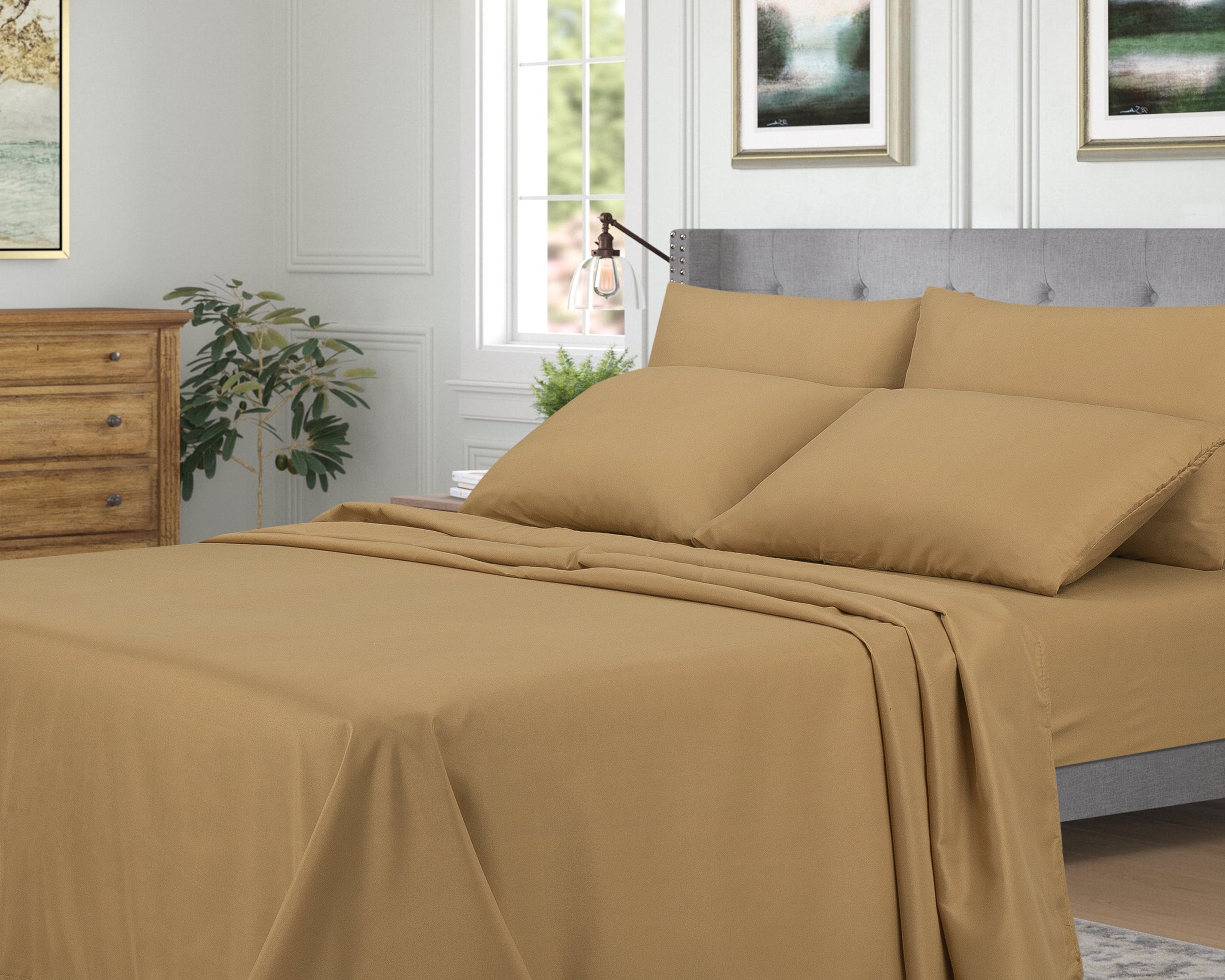 65 GSM 6 PCS BEDSHEET DYED
