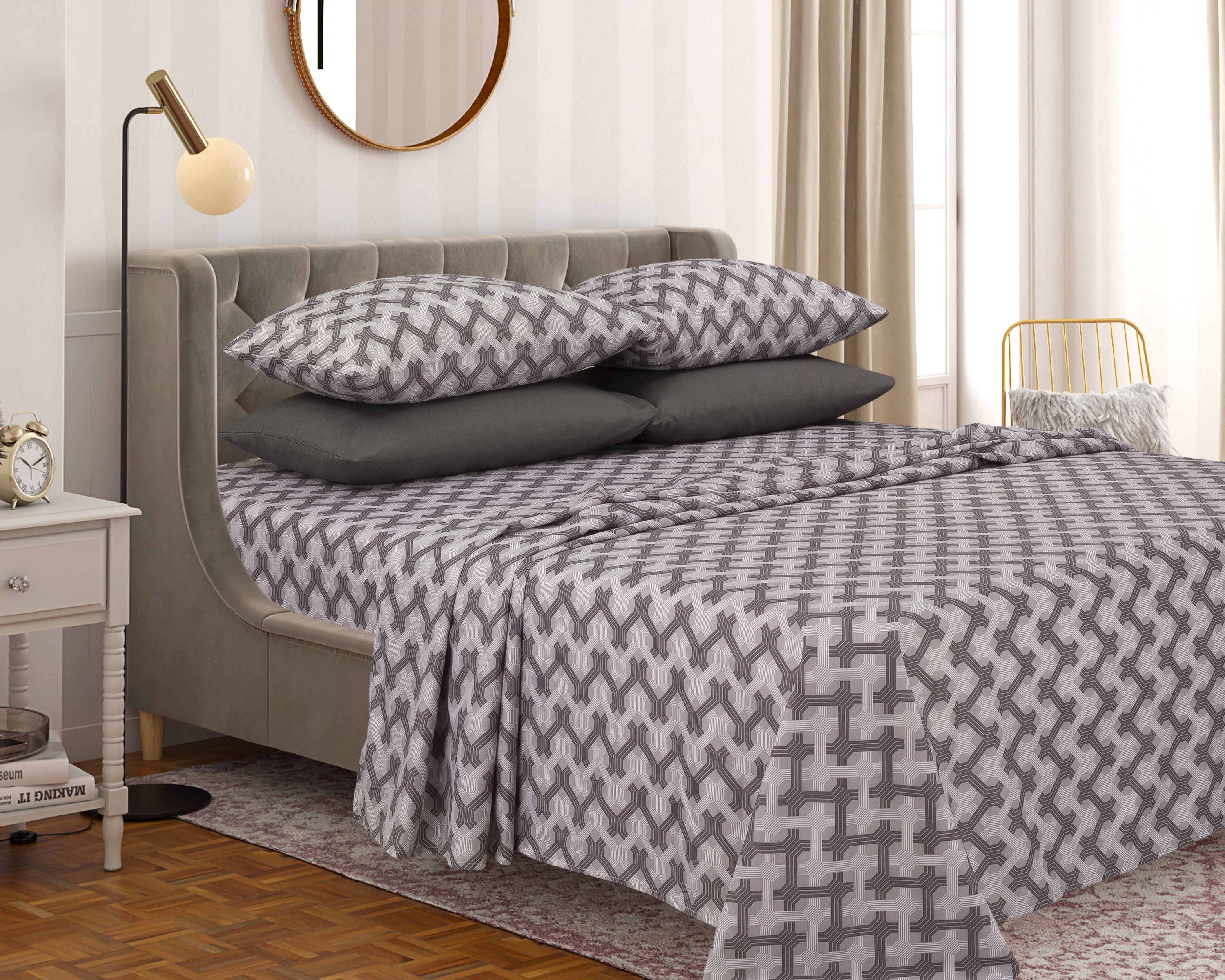 65 GSM 6 PCS BEDSHEET PRINT