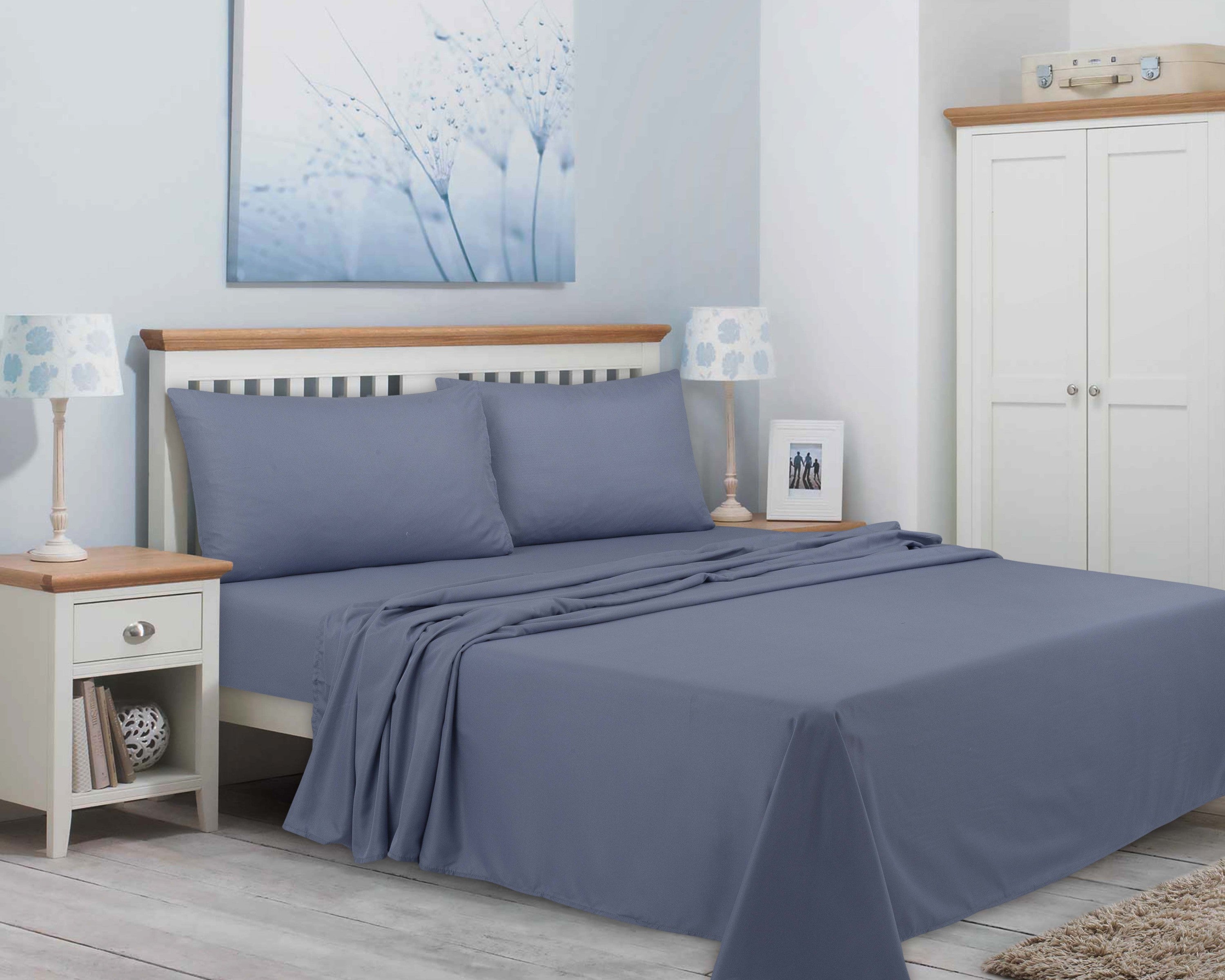 4 pcs sheet set dyed