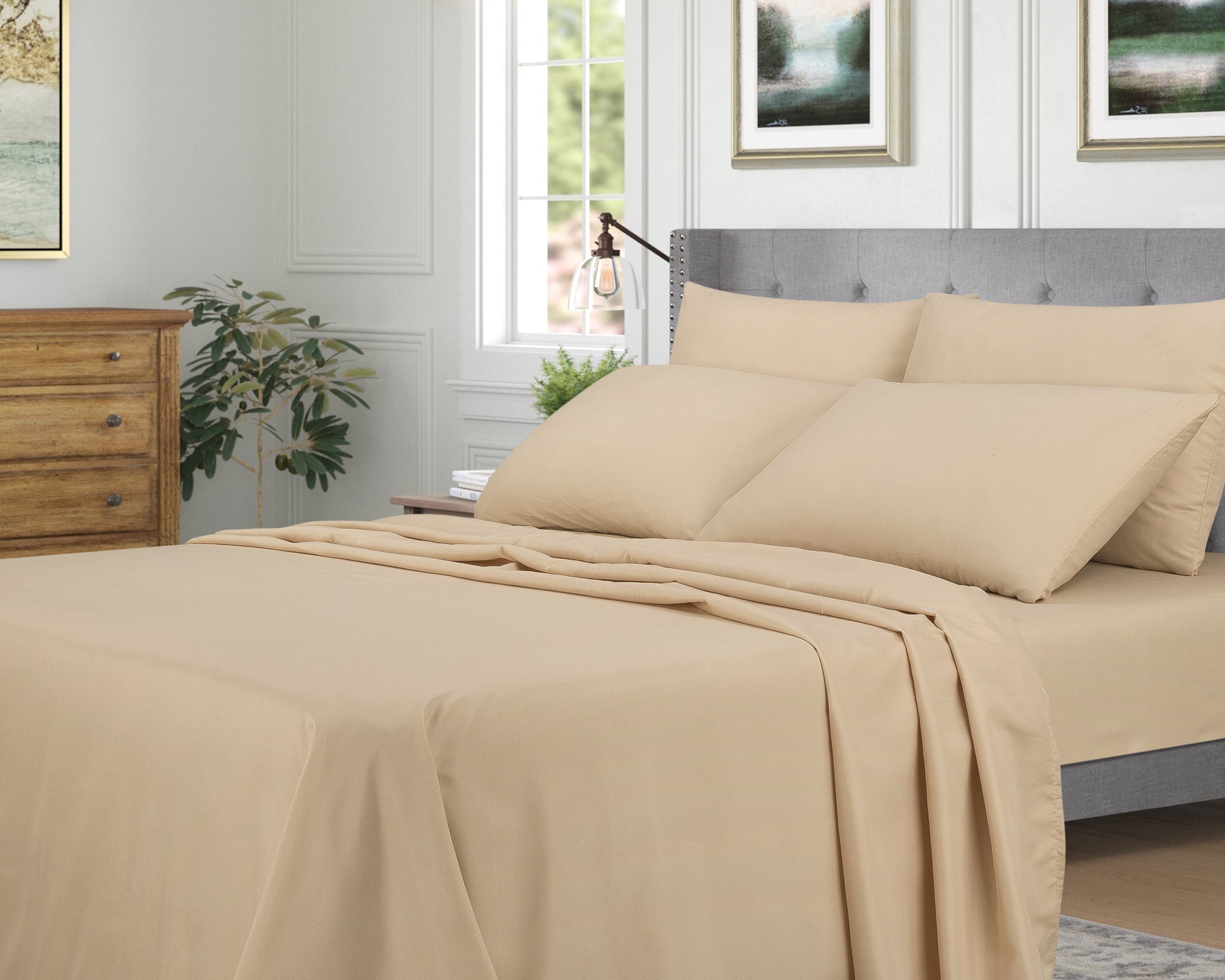 65 GSM 6 PCS BEDSHEET DYED