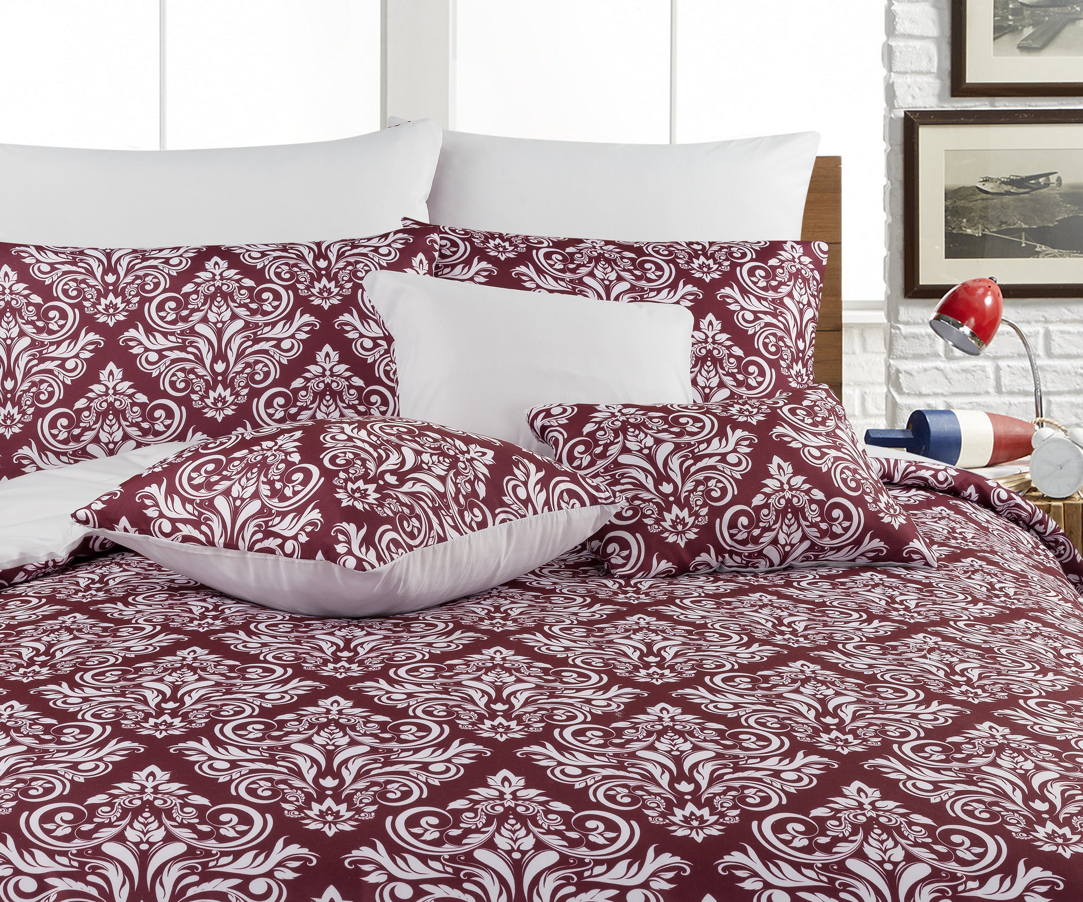 7 PC BROWN COMFORTER SET