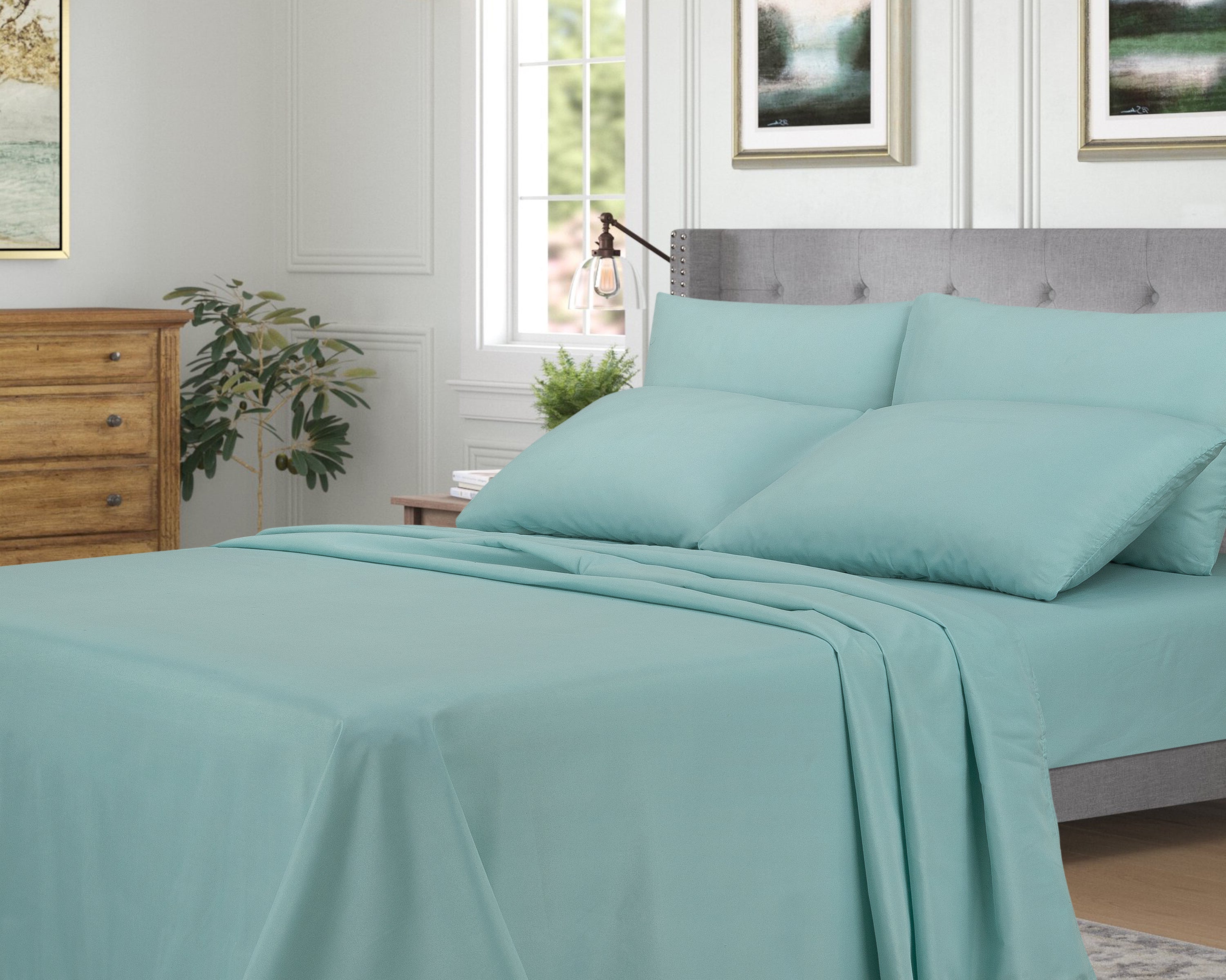 65 GSM 6 PCS BEDSHEET DYED