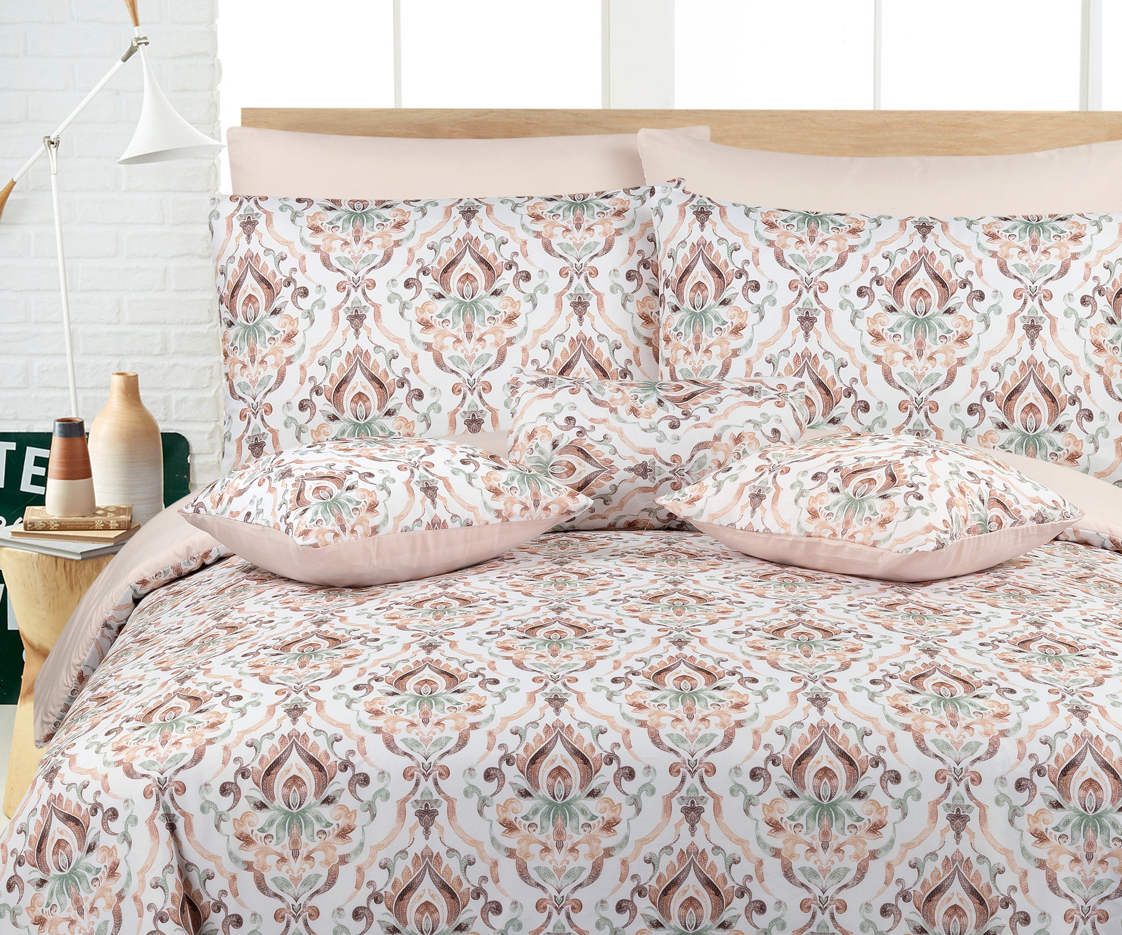 7 PC CREAM COMFORTER SET