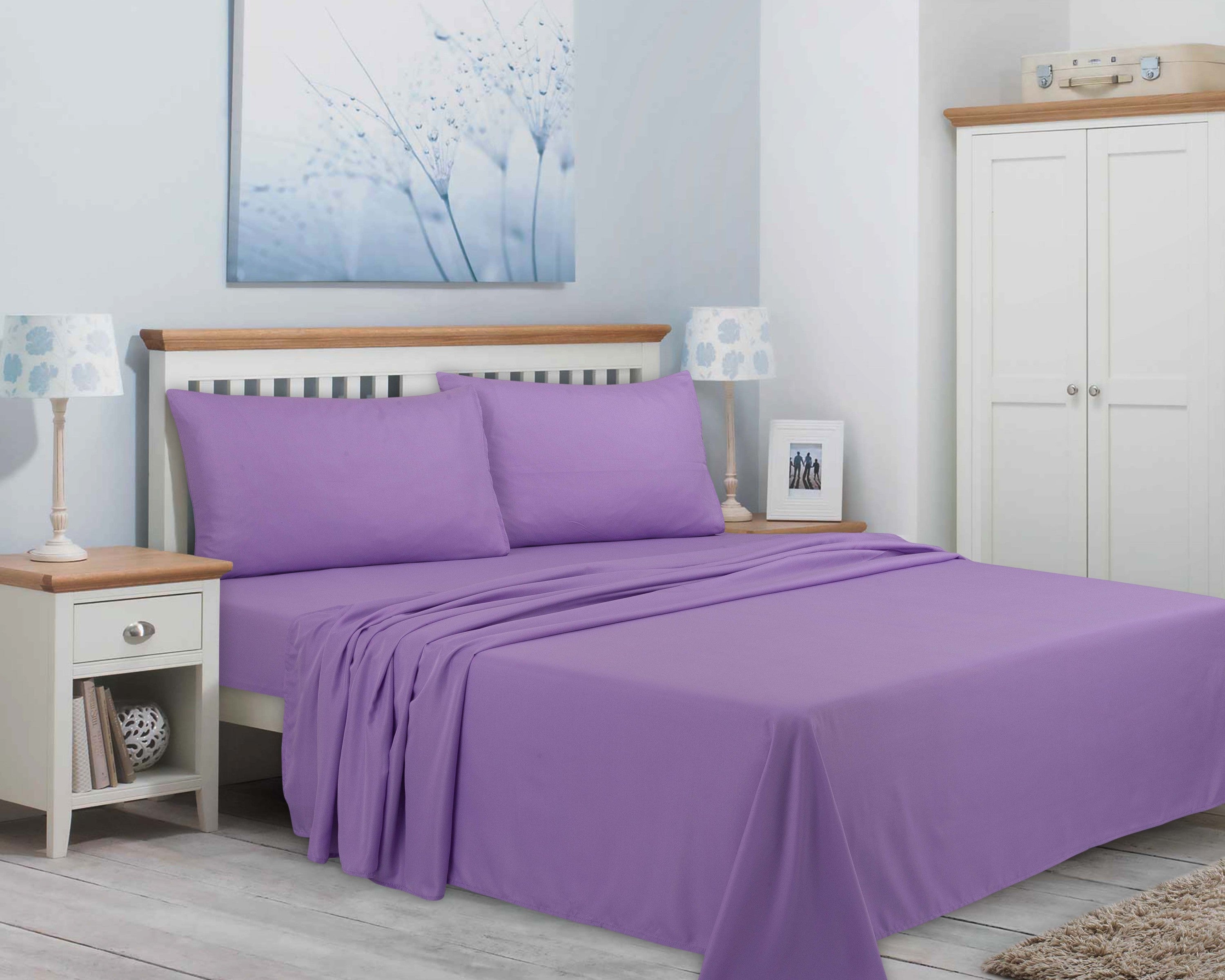 4 pcs sheet set dyed
