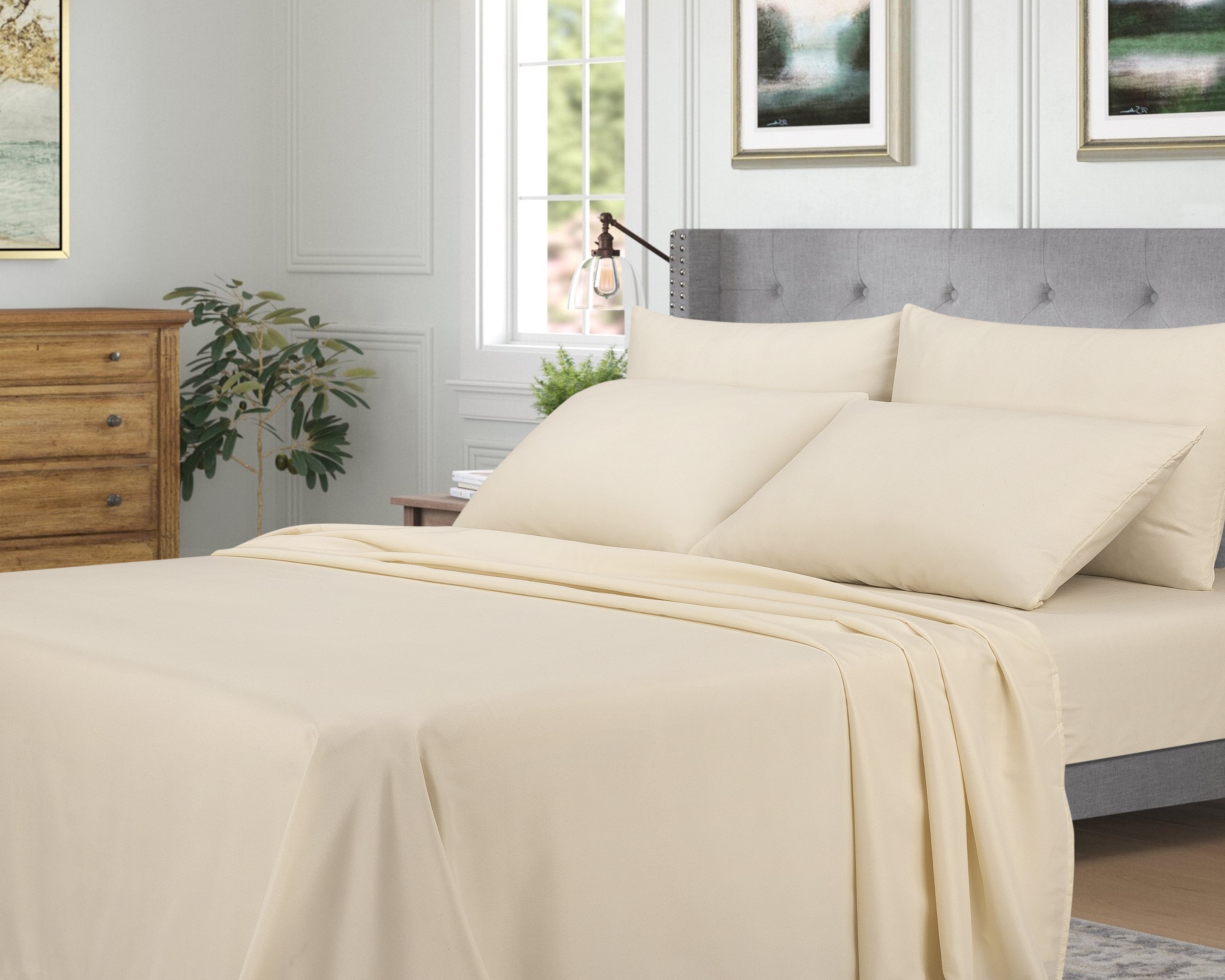 65 GSM 6 PCS BEDSHEET DYED