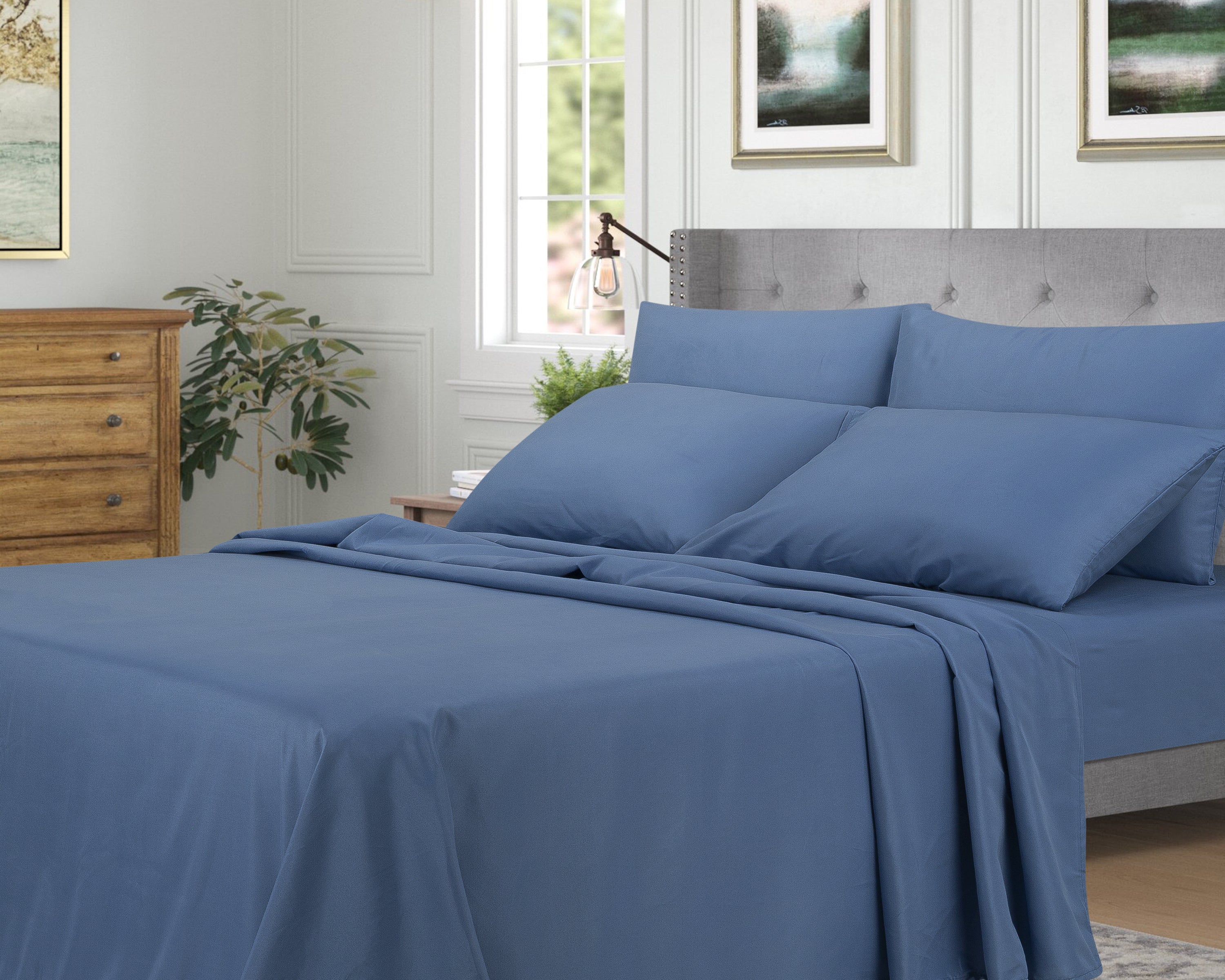 65 GSM 6 PCS BEDSHEET DYED