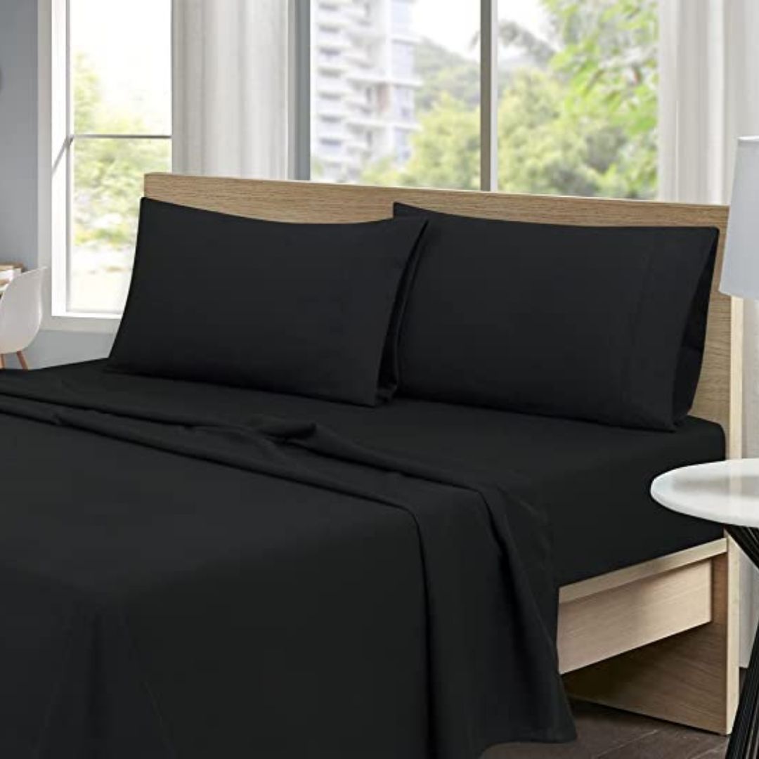 Black Bed Sheet