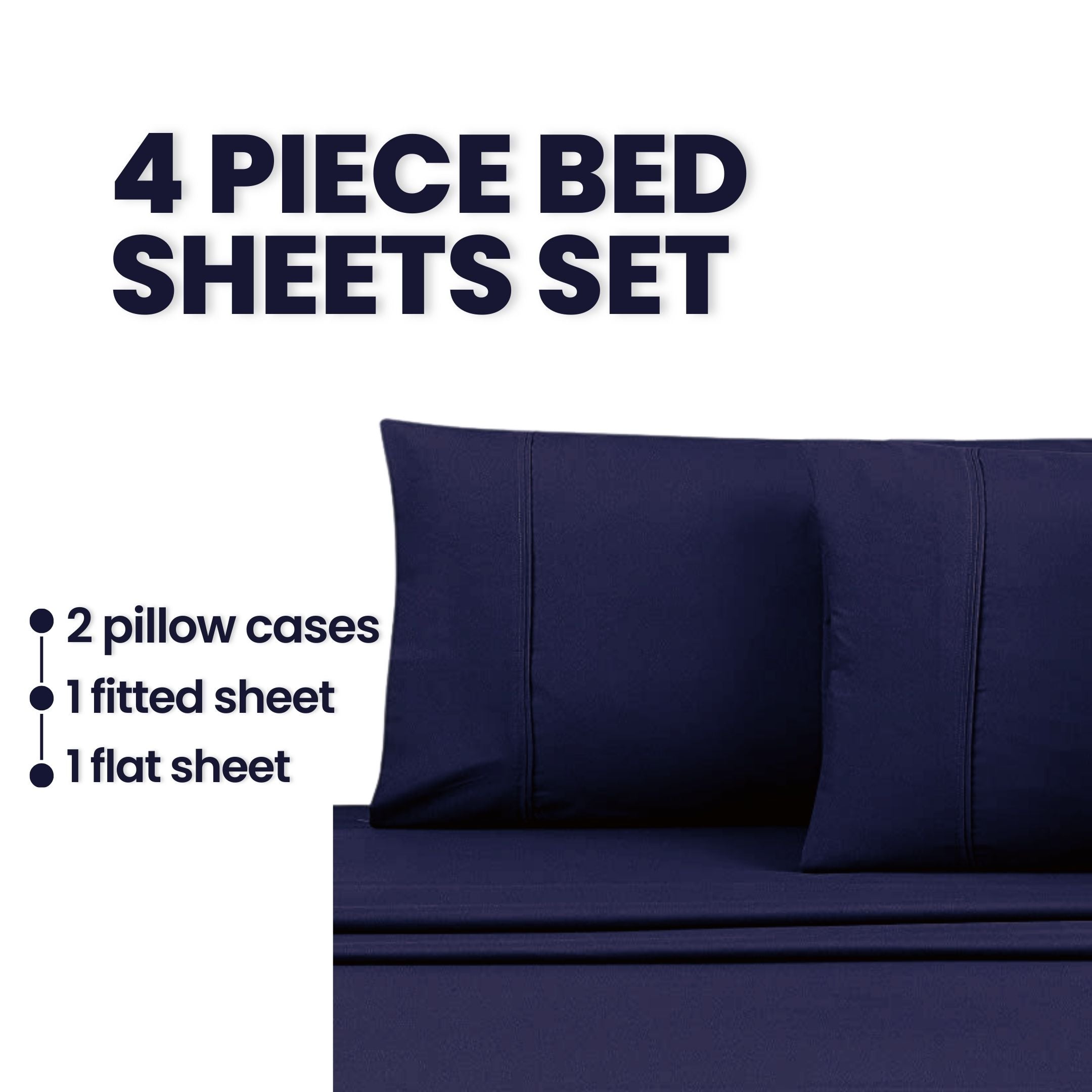 Navy Grey Bed Sheet