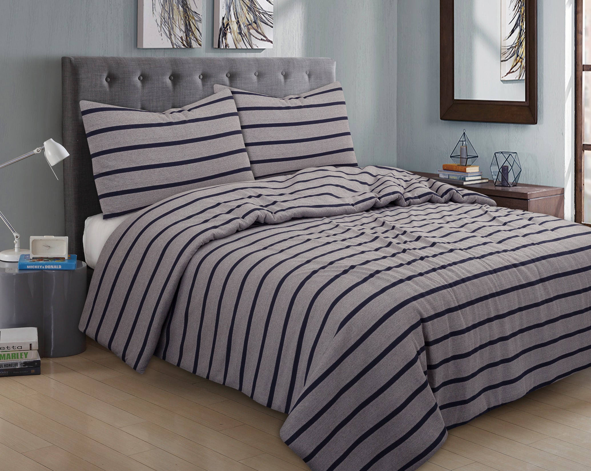 Tuscan Stripe King Comforter Set